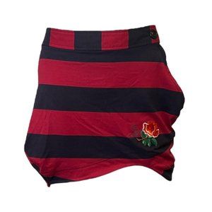 Vivienne Westwood Striped Asymmetrical Hem Mini Skirt